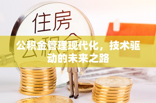 三河公积金管理现代化，技术驱动的未来之路